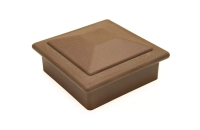 Крышка верхняя фигурная ПВХ для столба 100х100