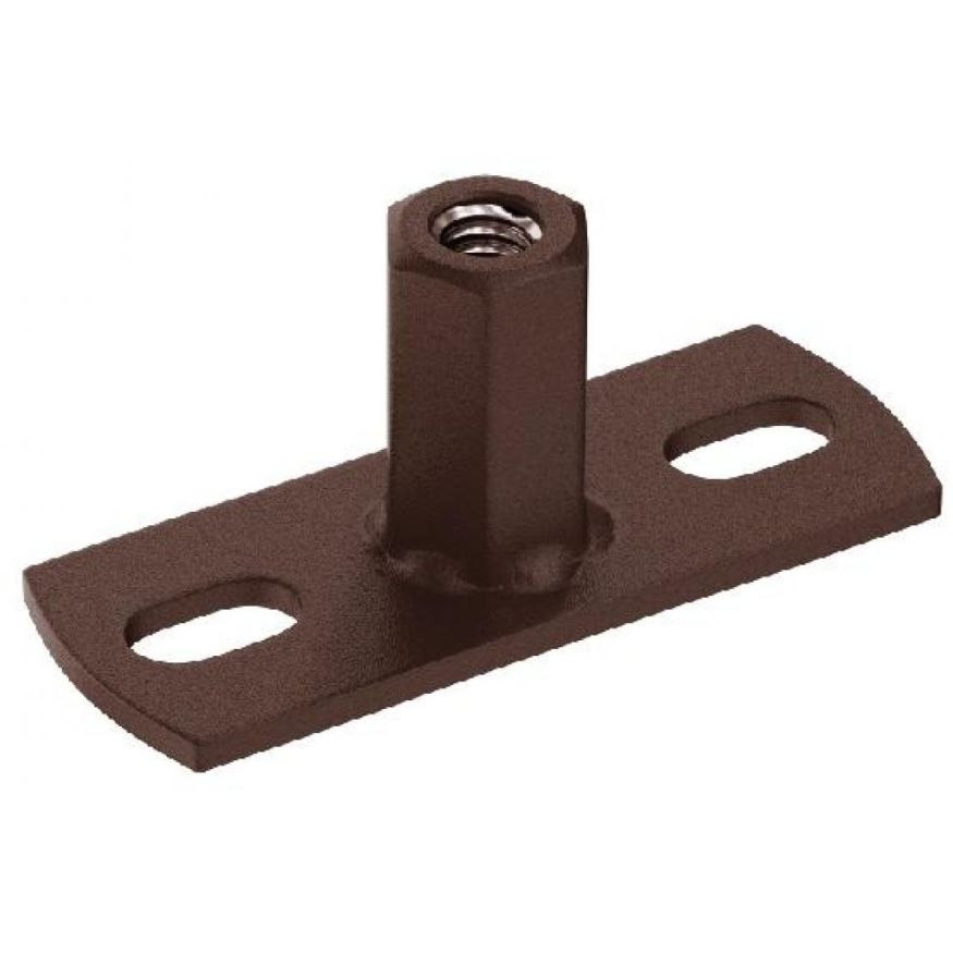 Держатель для хомута Aquasystem под метиз, RAL 8017, коричневый матовый, 150/100 купить в Красноярске