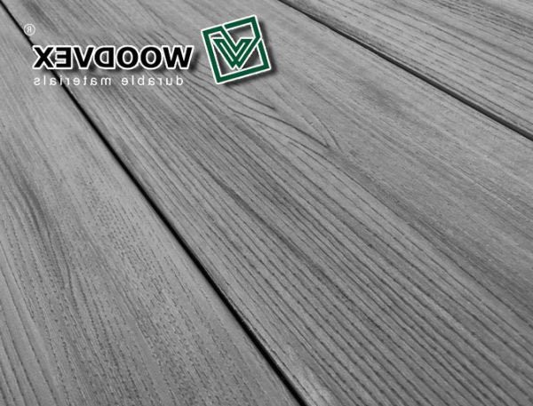 Террасная доска WOODVEX Select серого цвета &amp;quot;Дым&amp;quot; из ДПК купить в Красноярске