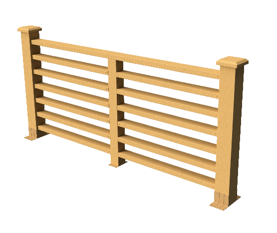 Декоративное ограждение из ДПК GRINDERDECO Марсело песчаник купить в Красноярске