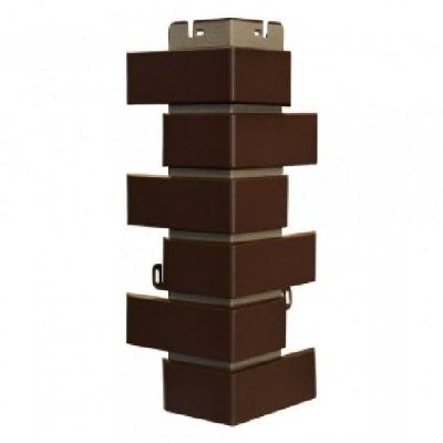 Наружный угол из коричневого клинкерного кирпича. купить в Красноярске