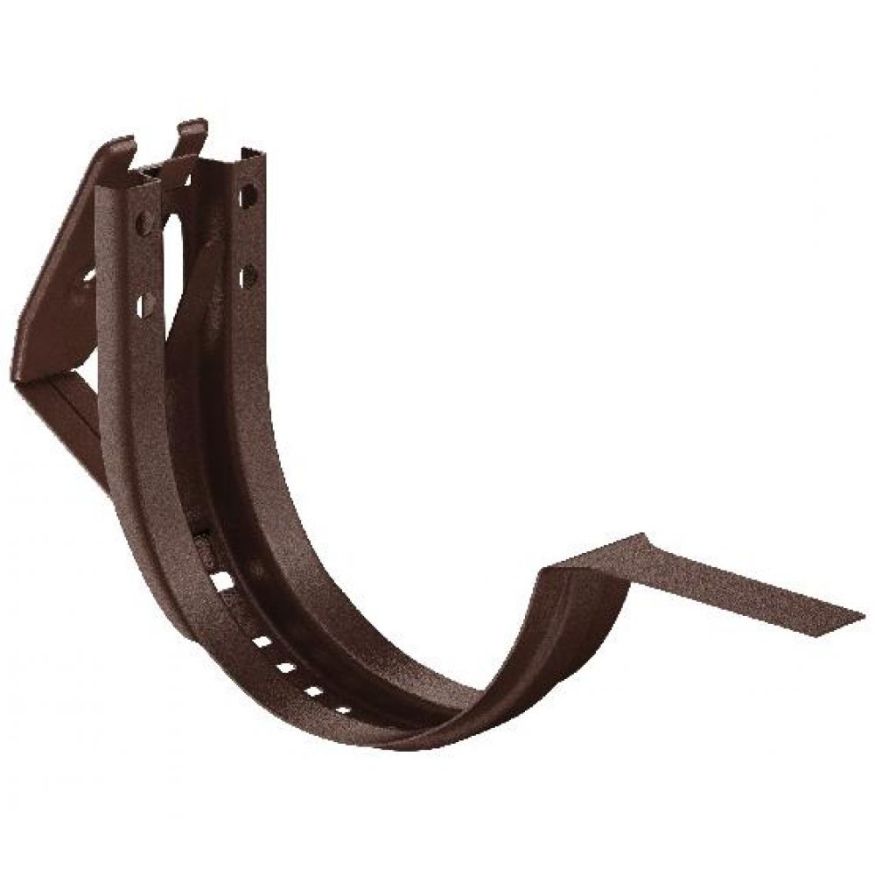 Короткий регулируемый крюк для крепления желоба Aquasystem, RAL 8017, коричневый матовый 150/100. купить в Красноярске