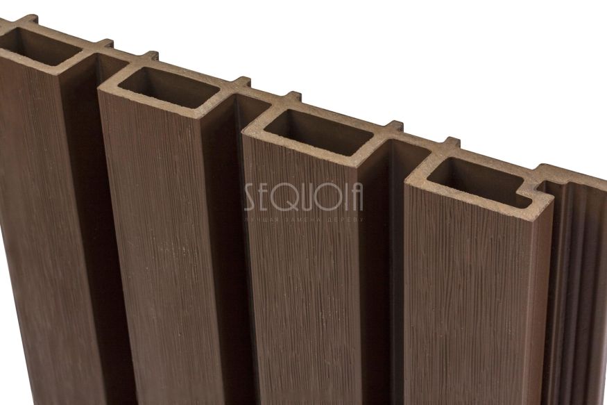 Доска фасадная SEQUOIA co-extrusion Коричневая купить в Красноярске
