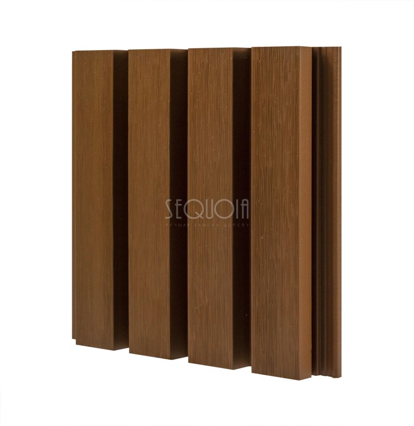 Доска фасадная SEQUOIA co-extrusion Светло-коричневая купить в Красноярске