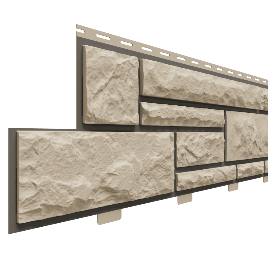 Фасадные панели Доломит, Брусчатка Доломит, Сандал 3000 мм купить в Красноярске