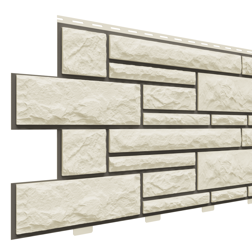 Фасадные панели Доломит, Брусчатка Доломит, Слоновая кость 3000 мм купить в Красноярске