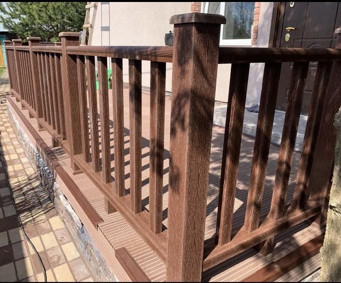 Перила FAYNAG ДПК WOOD в цвете шоколад купить в Красноярске