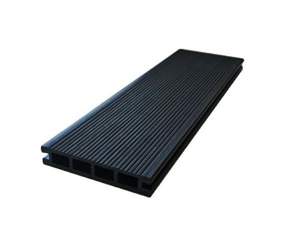 Террасная доска Экодекинг Титан 3D, Антрацит купить в Красноярске