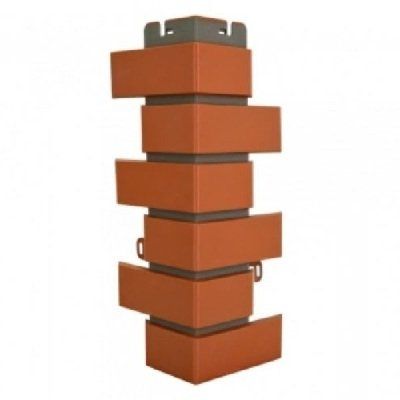 Наружный угол из красного клинкерного кирпича купить в Красноярске
