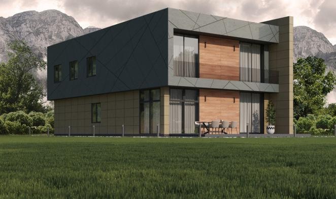 Фиброцементные панели Roofas COLOR Line Зеленый купить в Красноярске