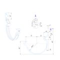 Крюк короткий усиленный модернизированный с комплектом крепления Aquasystem, RAL 9003 Белый 125/90 купить в Красноярске