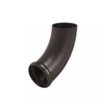 Отвод трубы декорированный Aquasystem RR 32, тёмно-коричневый матовый, 150/100