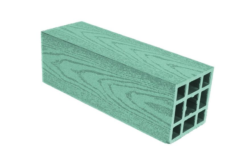 Столб гладкий из ДПК АЙ-ТЕХПЛАСТ зеленого цвета. купить в Красноярске