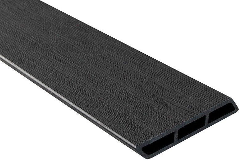 Доска Ромбус 3D ДПК Outdoor STORM BLACK черного цвета купить в Красноярске