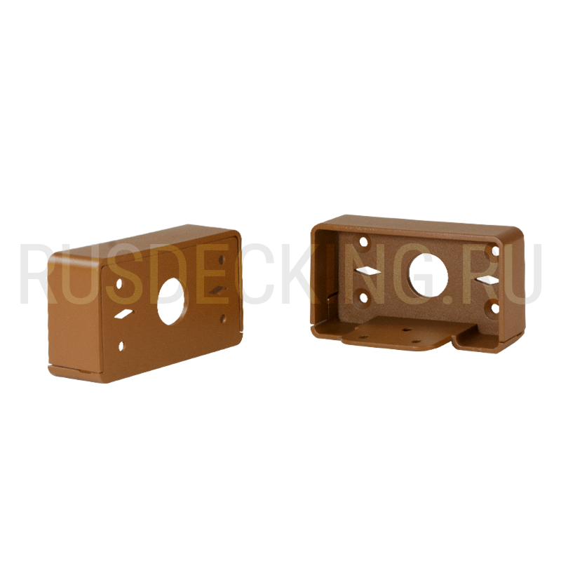 Комплект крепления перил прямое RusDecking Unodeck Орех купить в Красноярске