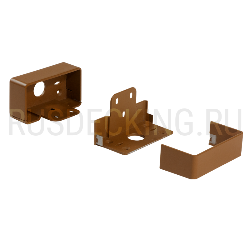 Комплект крепления перил прямое RusDecking Unodeck Орех купить в Красноярске