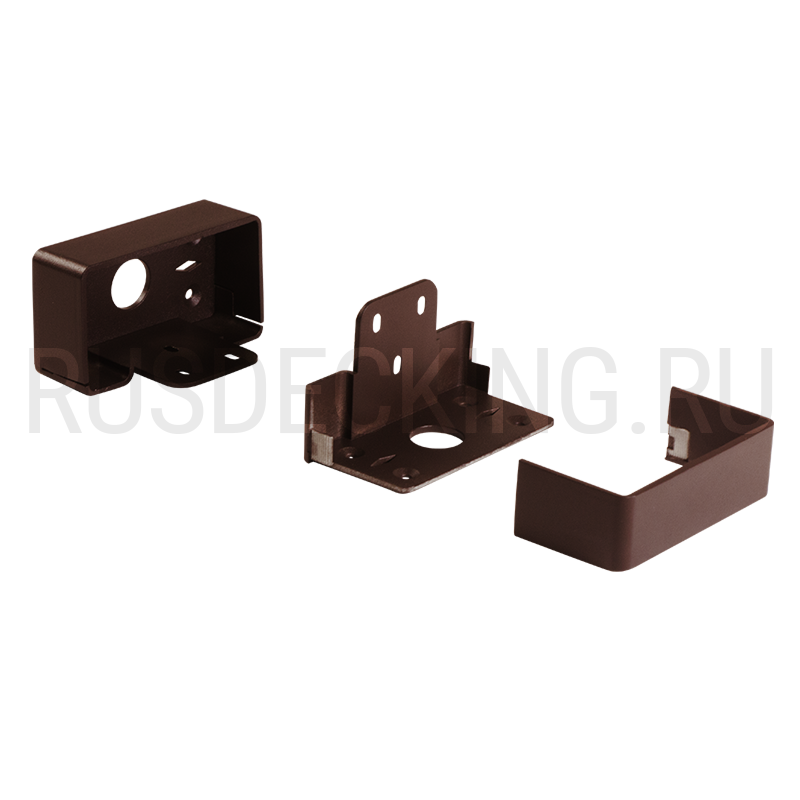 Комплект крепления перил прямое RusDecking Unodeck Венге купить в Красноярске