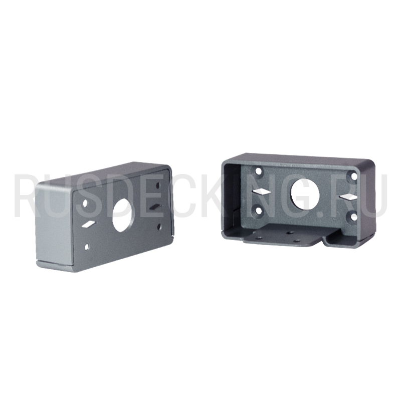 Комплект крепления перил прямое RusDecking Unodeck Серый купить в Красноярске