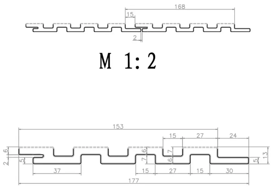 Стеновая панель брусковая из ДПК Polivan Group CO-EX MIX, Grey dark купить в Красноярске