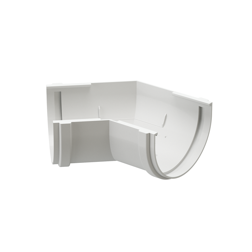 Угол желоба 135°, Docke Premium, цвет Пломбир купить в Красноярске
