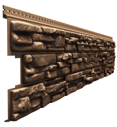 Виниловый сайдинг Docke, Rocky, Кедровый орех