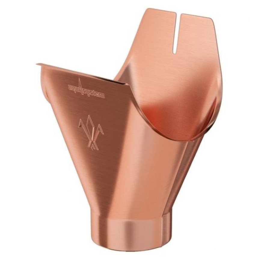 Воронка желоба Aquasystem из меди 150/100 купить в Красноярске