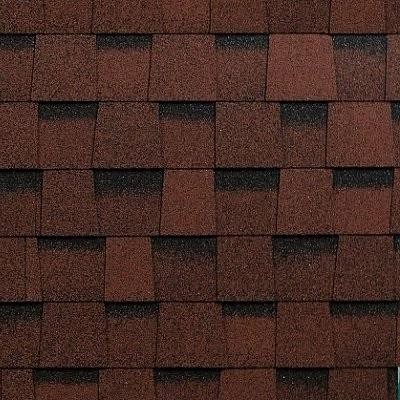 Двухслойная ламинированная черепица Shinglas, Фазенда, Красный цвет купить в Красноярске