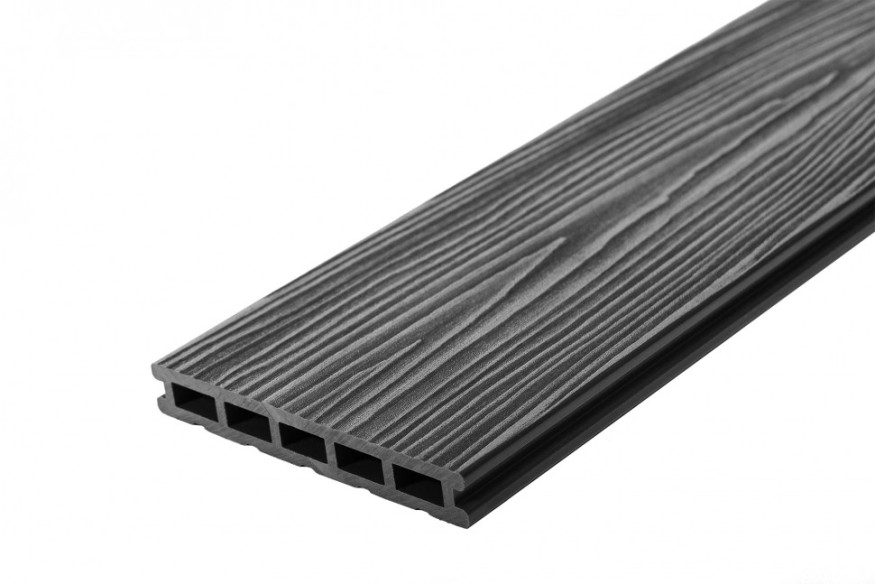 Террасная доска из ДПК RusDecking Unodeck Mogano - Цвет графит купить в Красноярске