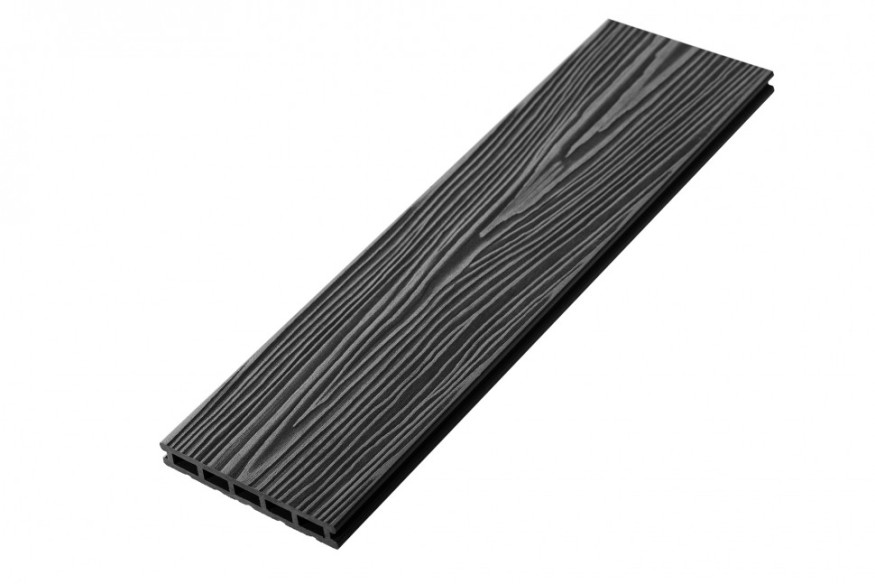 Террасная доска из ДПК RusDecking Unodeck Mogano - Цвет графит купить в Красноярске