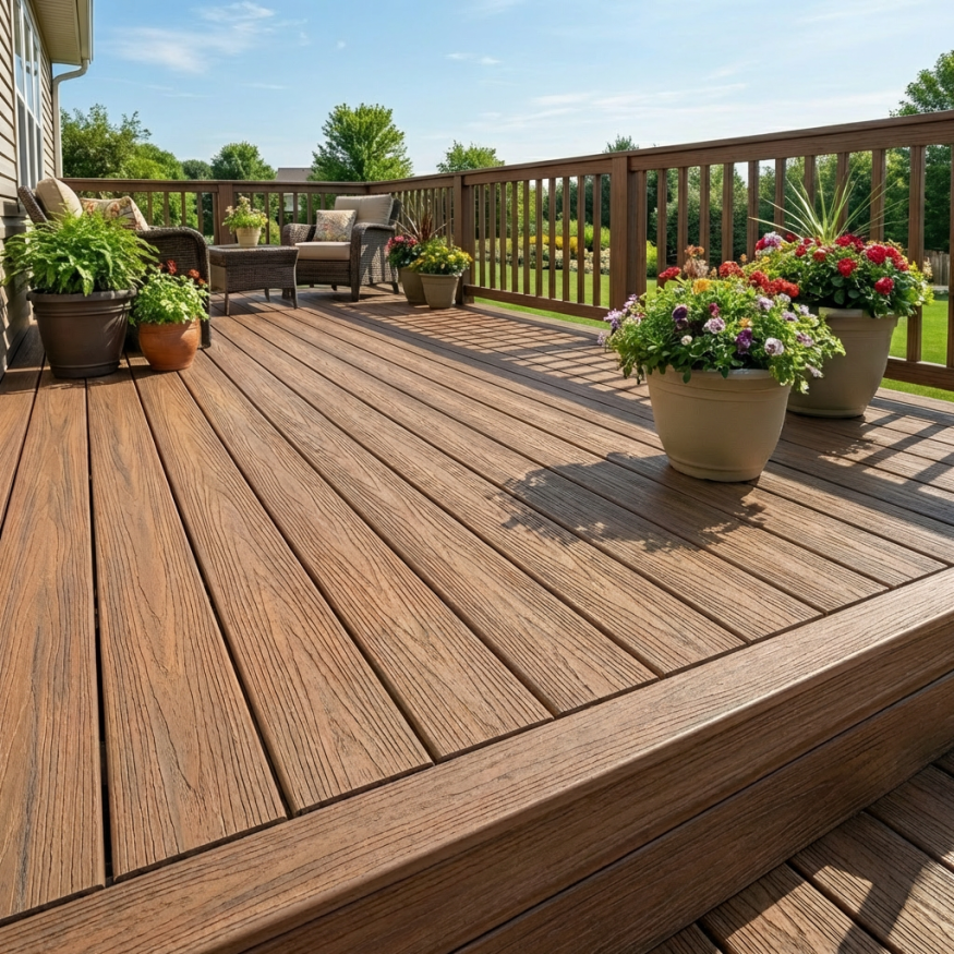 Террасная доска ДПК GardenParkett Табула, Светло-коричневый купить в Красноярске