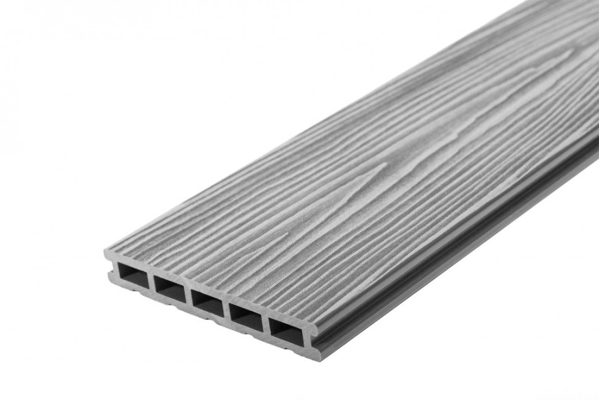 Террасная доска из ДПК RusDecking Unodeck Mogano - Цвет Серый купить в Красноярске