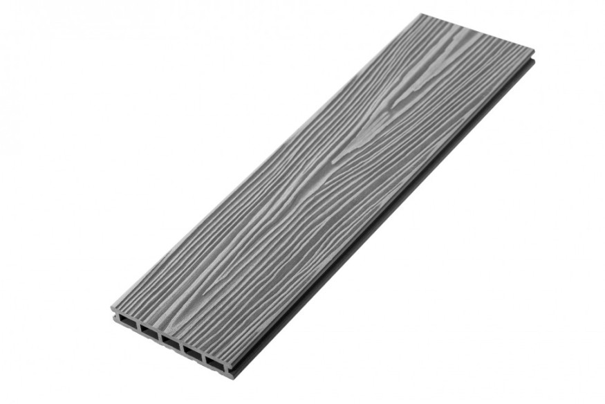 Террасная доска из ДПК RusDecking Unodeck Mogano - Цвет Серый купить в Красноярске