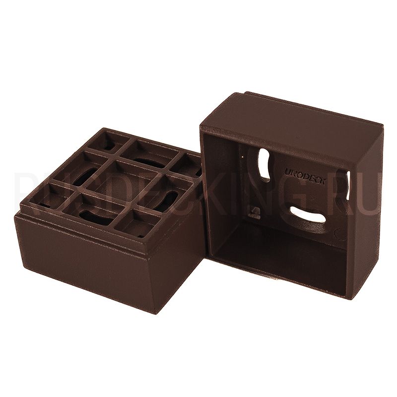 Крепление балясины прямое RusDecking Unodeck Венге купить в Красноярске