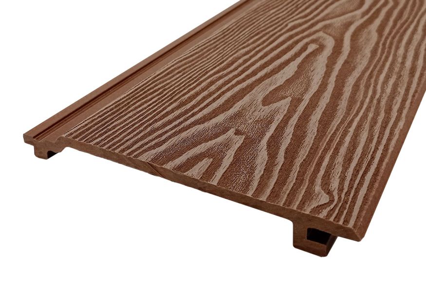 Сайдинг из ДПК Darvolex 3D тиснение Коричневый купить в Красноярске