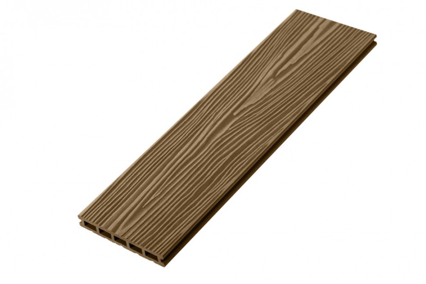 Террасная доска ДПК RusDecking Unodeck Могано - Цвет ореха купить в Красноярске