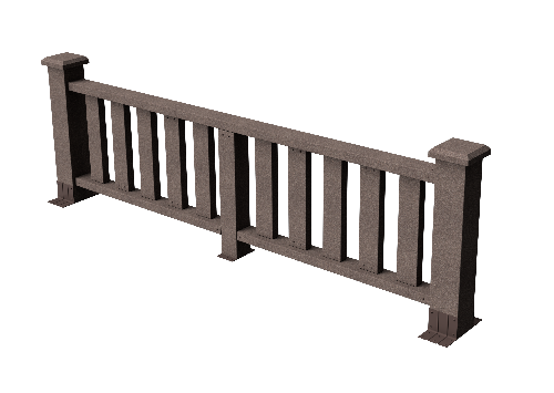 Декоративное ограждение из ДПК GRINDERDECO Эрес венге купить в Красноярске