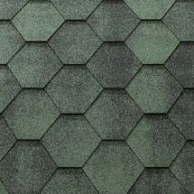 Гибкая черепица KATEPAL JAZZY в зеленом цвете