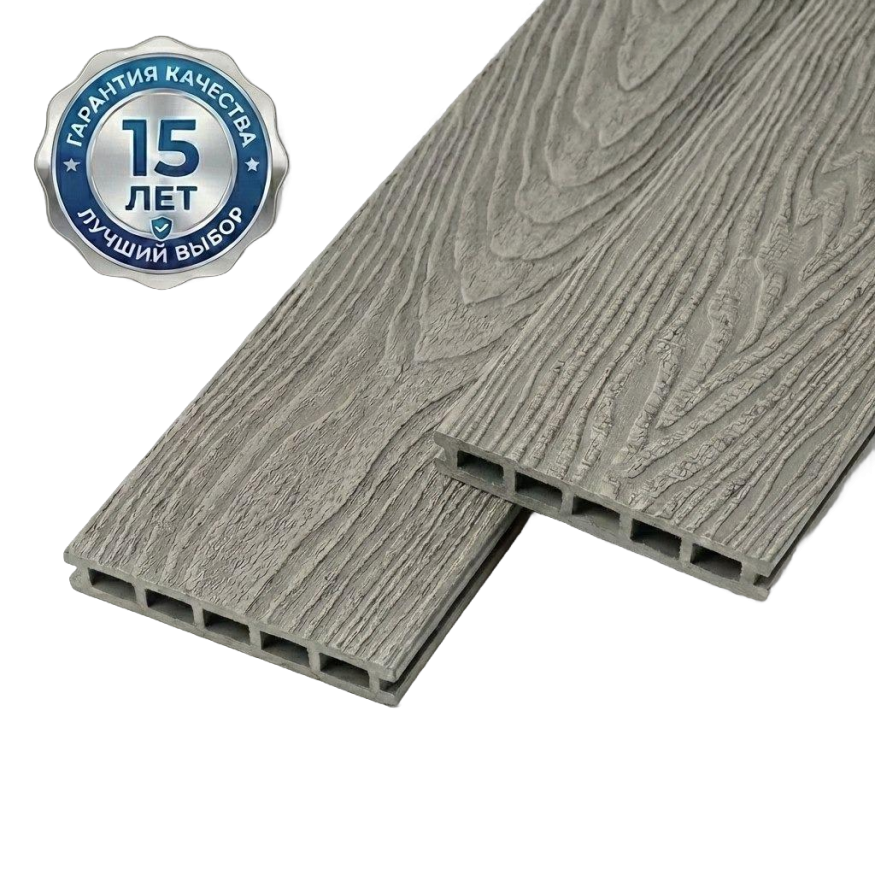 Террасная доска ДПК GardenParkett Патио, Серый купить в Красноярске