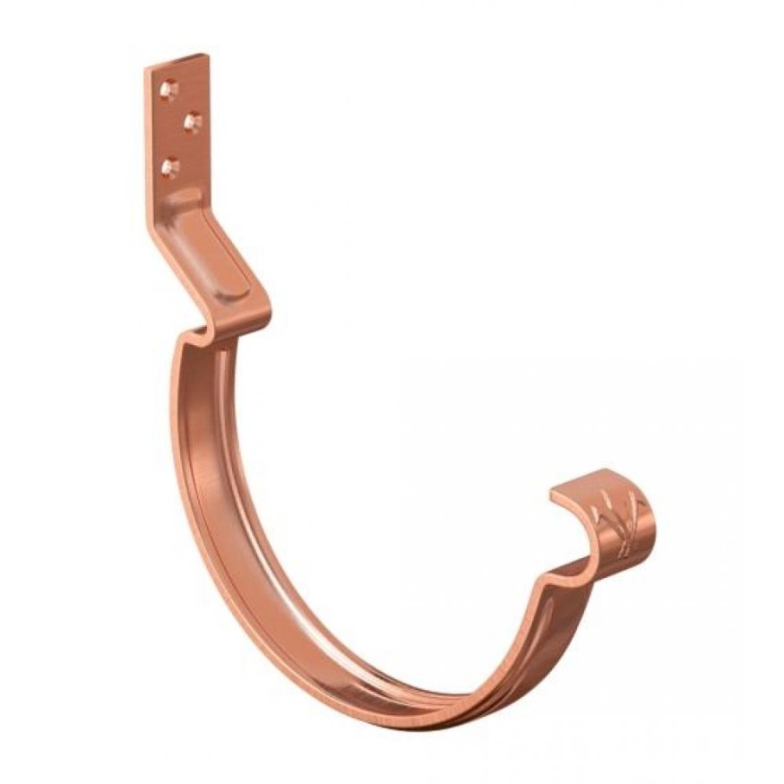 Короткий крюк для крепления желоба Aquasystem, медь 150/100 купить в Красноярске