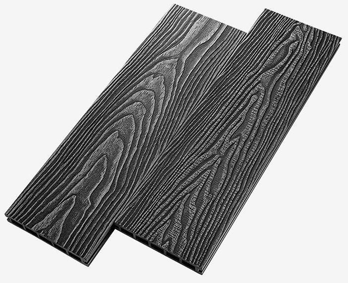 Террасная доска из композитного материала RusDecking Unodeck Vintage - Цвет Графит купить в Красноярске