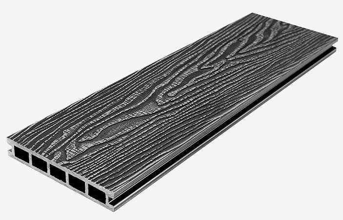 Террасная доска из композитного материала RusDecking Unodeck Vintage - Цвет Графит купить в Красноярске