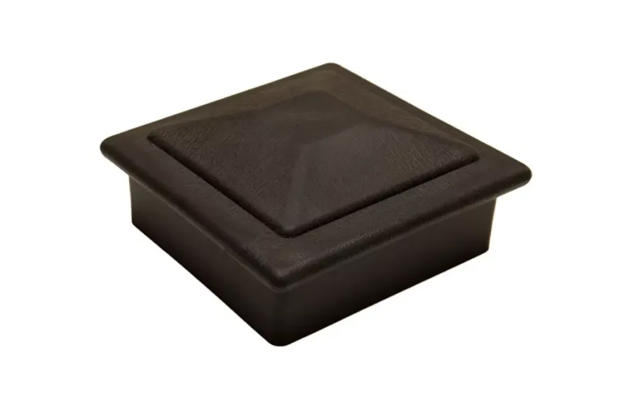 Крышка верхняя фигурная ПВХ для столба 100х100 Deckart Графит купить в Красноярске