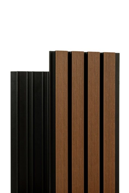 Реечная фасадная панель Ecodecking Скай Коэкструзия Тик купить в Красноярске