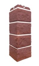 Угол наружный Grand Line, Колотый Камень Design Plus, Корица (белый шов)