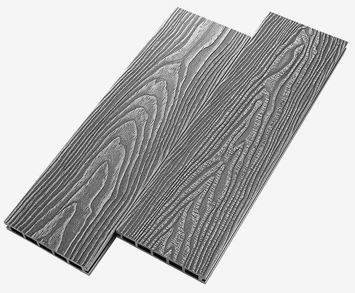 Террасная доска из ДПК RusDecking Unodeck Vintage - Цвет: Серый купить в Красноярске