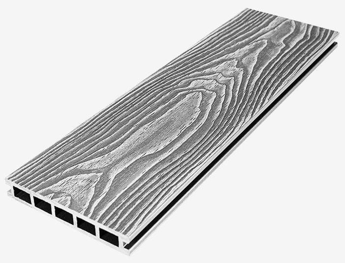 Террасная доска из ДПК RusDecking Unodeck Vintage - Цвет: Серый купить в Красноярске