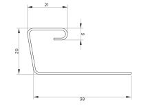 J-профиль FineBer, BrickHouse, Песочный