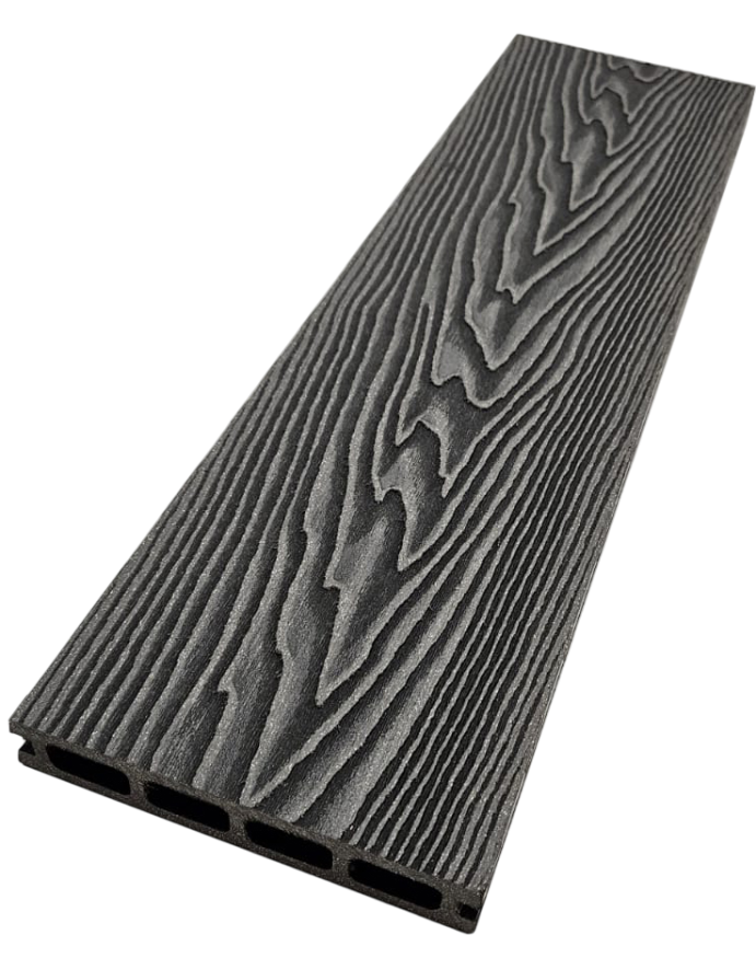 Террасная доска ДПК NanoWood 3D Double Антрацит купить в Красноярске