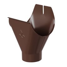 Воронка желоба Aquasystem, PU MATT, RAL 8017 Коричневый 150/100