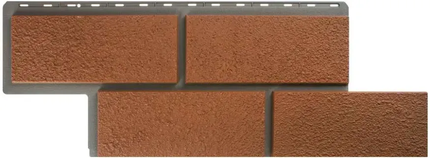 Фасадная панель Альта-Профиль Неаполитанский камень Терракотовый купить в Красноярске